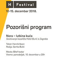 Hartefakt: Peti HFestival - Predstave NORA-LUTKINA KUĆA  & PRST